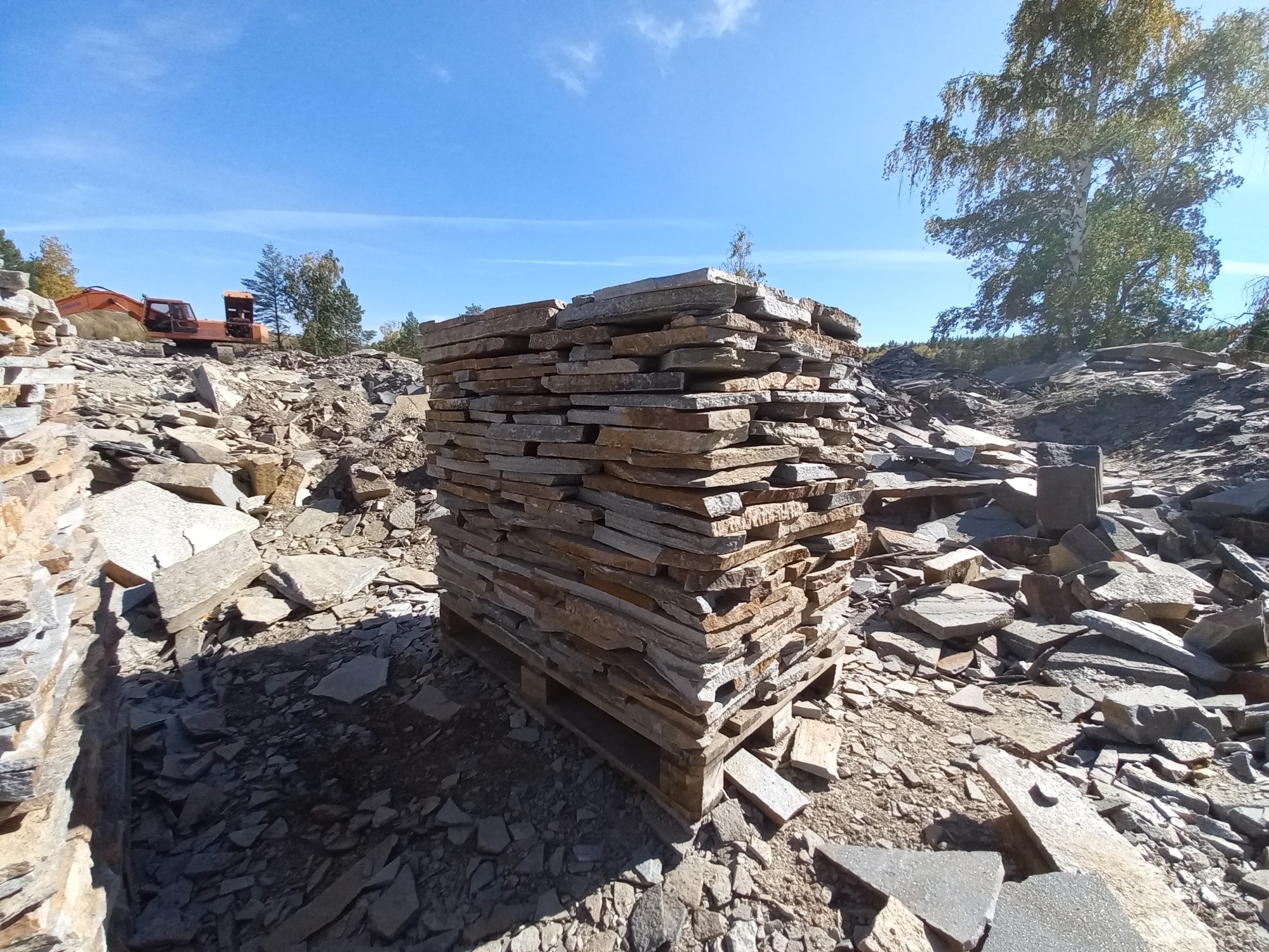 Плитняк златолит серебристый для мощения на бетон купить в Белгороде