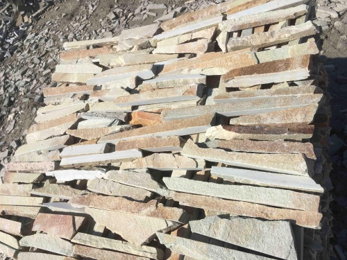 Горбушка златолит золотистый для облицовки купить в Белгороде