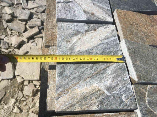 Плитка пилёная златолит Уральский для цоколя, отмостки купить в Белгороде